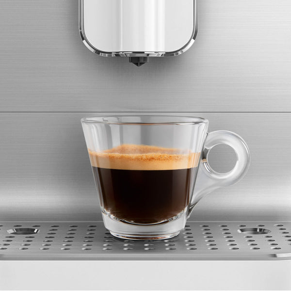 Smeg Super Automatic Espresso Machine with Hot Water, Matte White #BCC01WHMUS