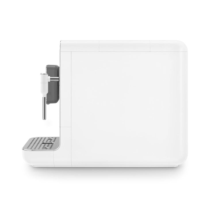 Smeg Super Automatic Espresso Machine with Steam Wand, Matte White 