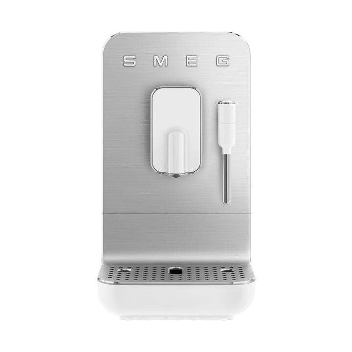 Smeg Super Automatic Espresso Machine with Steam Wand, Matte White 