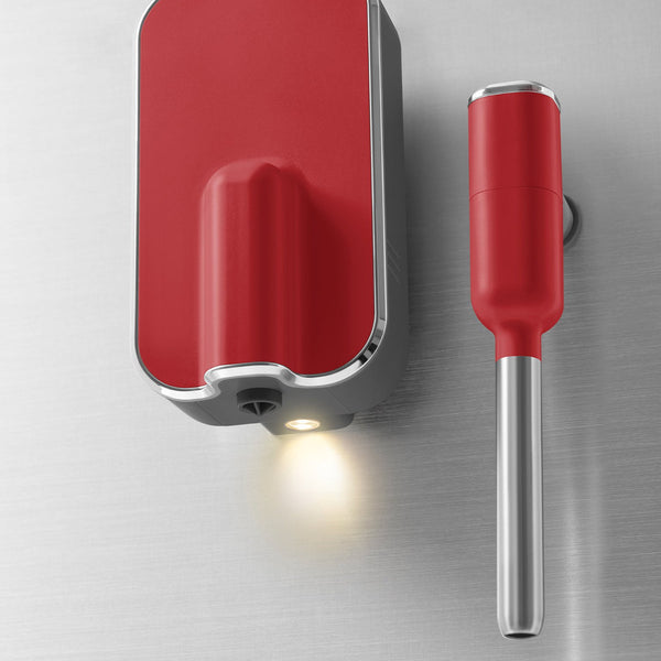 Smeg Super Automatic Espresso Machine with Steam Wand, Matte Red #BCC02RDMUS