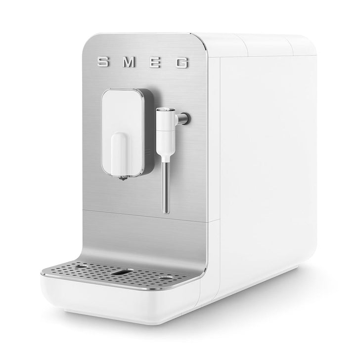 Smeg Super Automatic Espresso Machine with Steam Wand, Matte White 