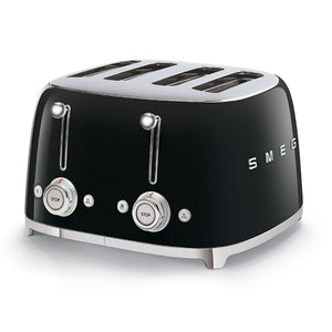  Smeg 4 Slice Extra Wide Toaster TSF03BLUS, Black