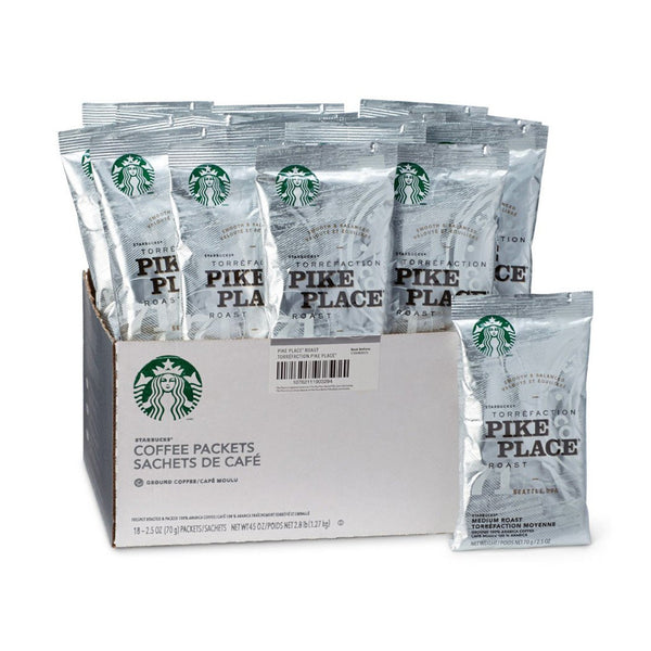 Starbucks Pike Place Fraction Pack Ground Coffee 2.5 oz , 18 Pack