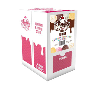 Sundae Ice Cream Flavoured Variety Single Serve Coffee, 48 Pack