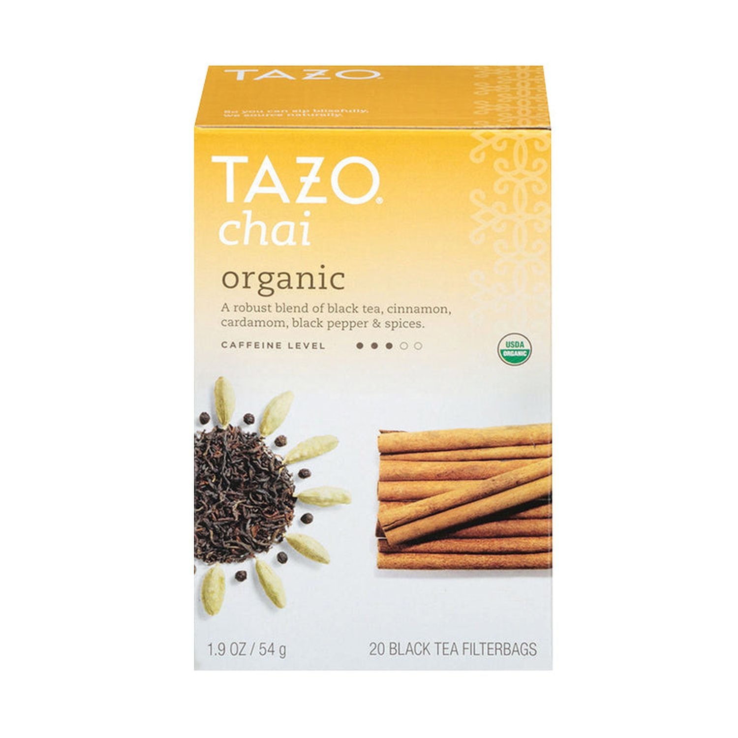 Tazo Organic Chai Filterbag Tea 20 Count