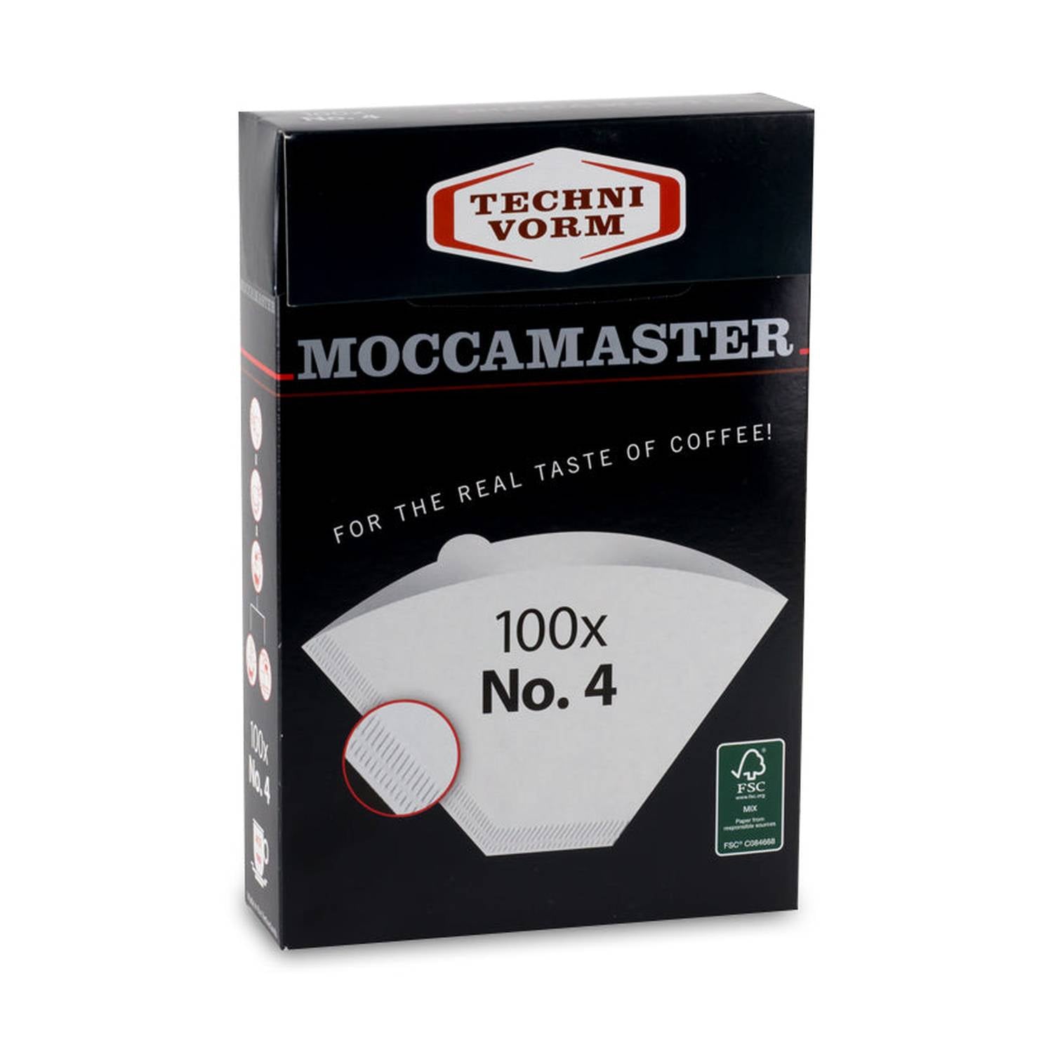 Technivorm Moccamaster #4 Coffee Filters, 100 Pack