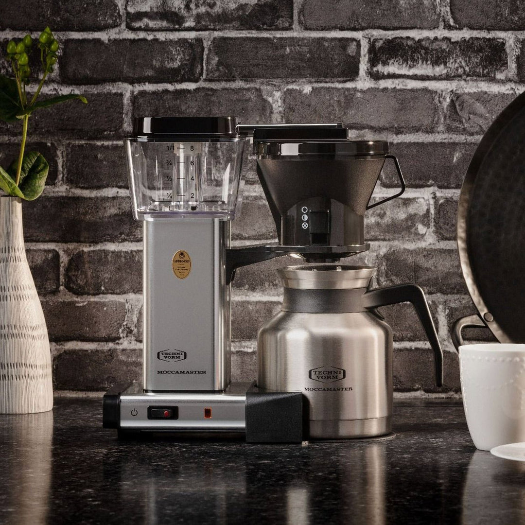 OPEN BOX | Technivorm Moccamaster KBTS 741 8-Cup Coffee Maker, Polished Silver 