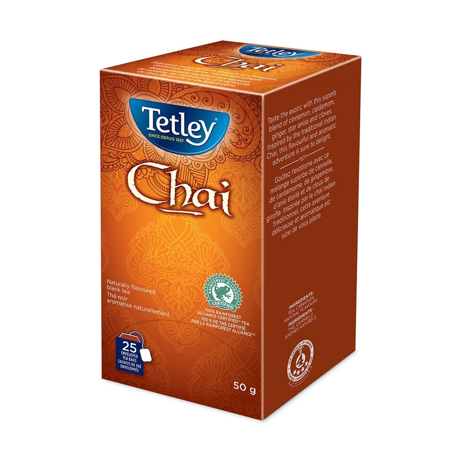 Tetley Chai Drawstring Tea 25 Count