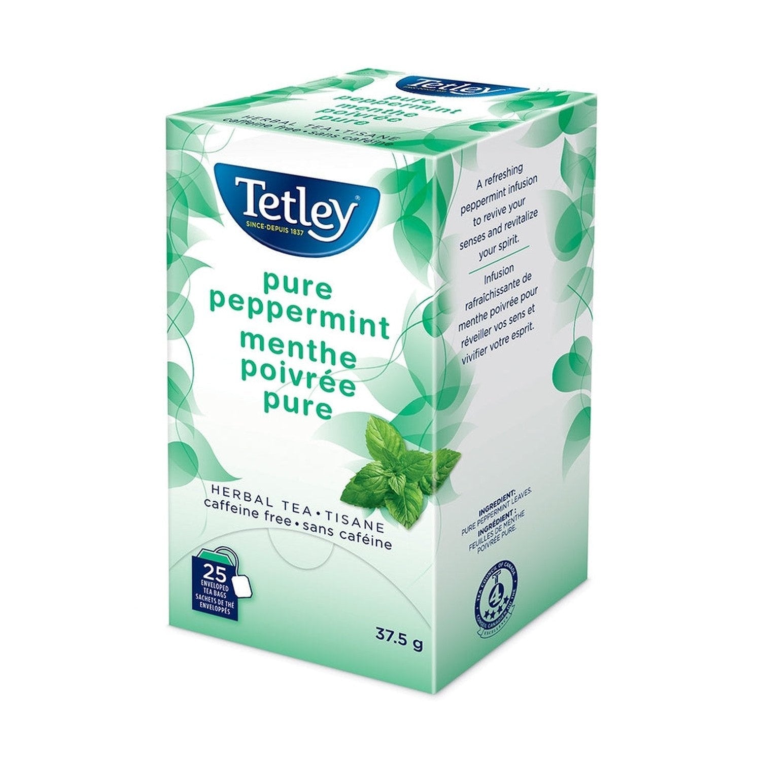 Tetley Pure Peppermint Tea 25 Count