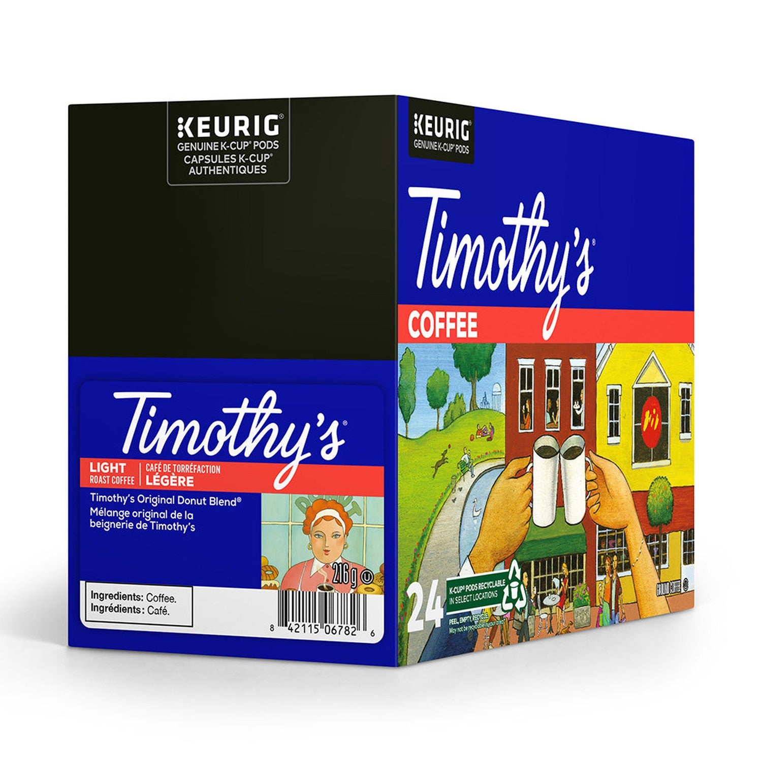Timothy's Original Donut Blend K-Cup® Pods 24 Pack