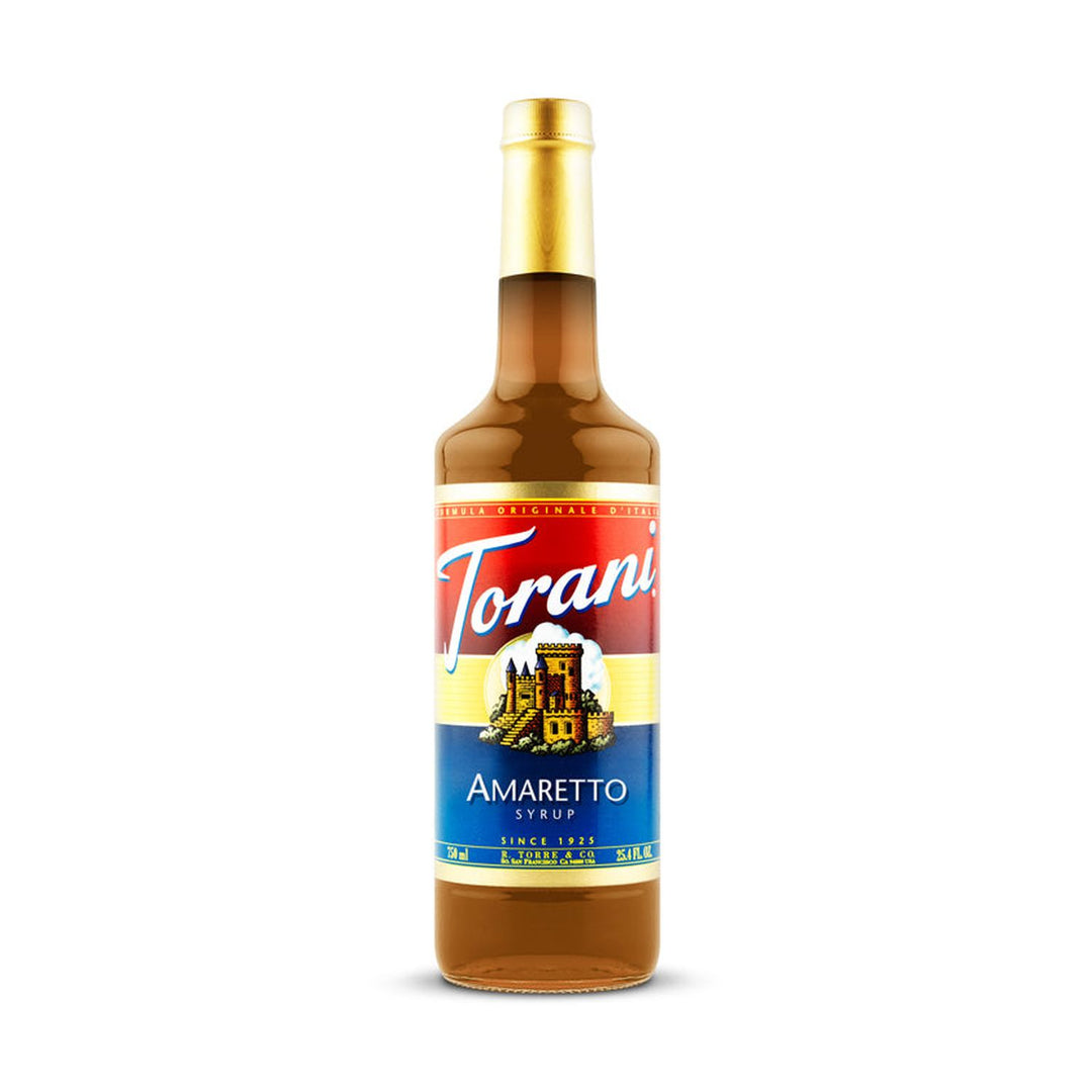 Torani Amaretto Syrup 750ml Glass Bottle