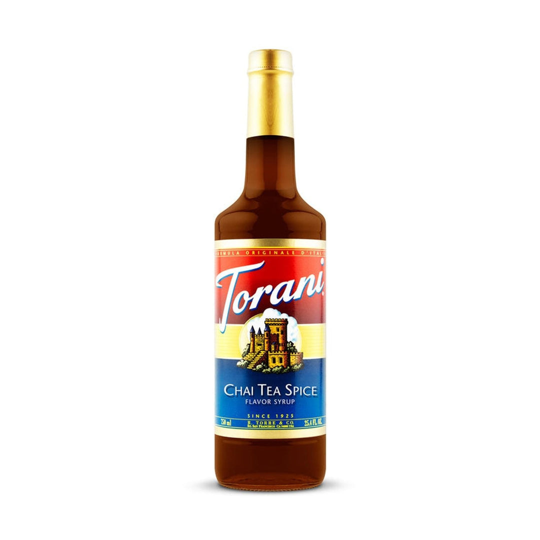 Torani Chai Tea Spice Syrup 750ml Glass Bottle