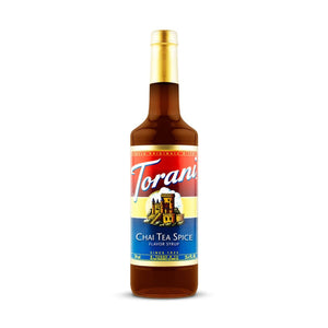 Torani Chai Tea Spice Syrup 750ml Glass Bottle