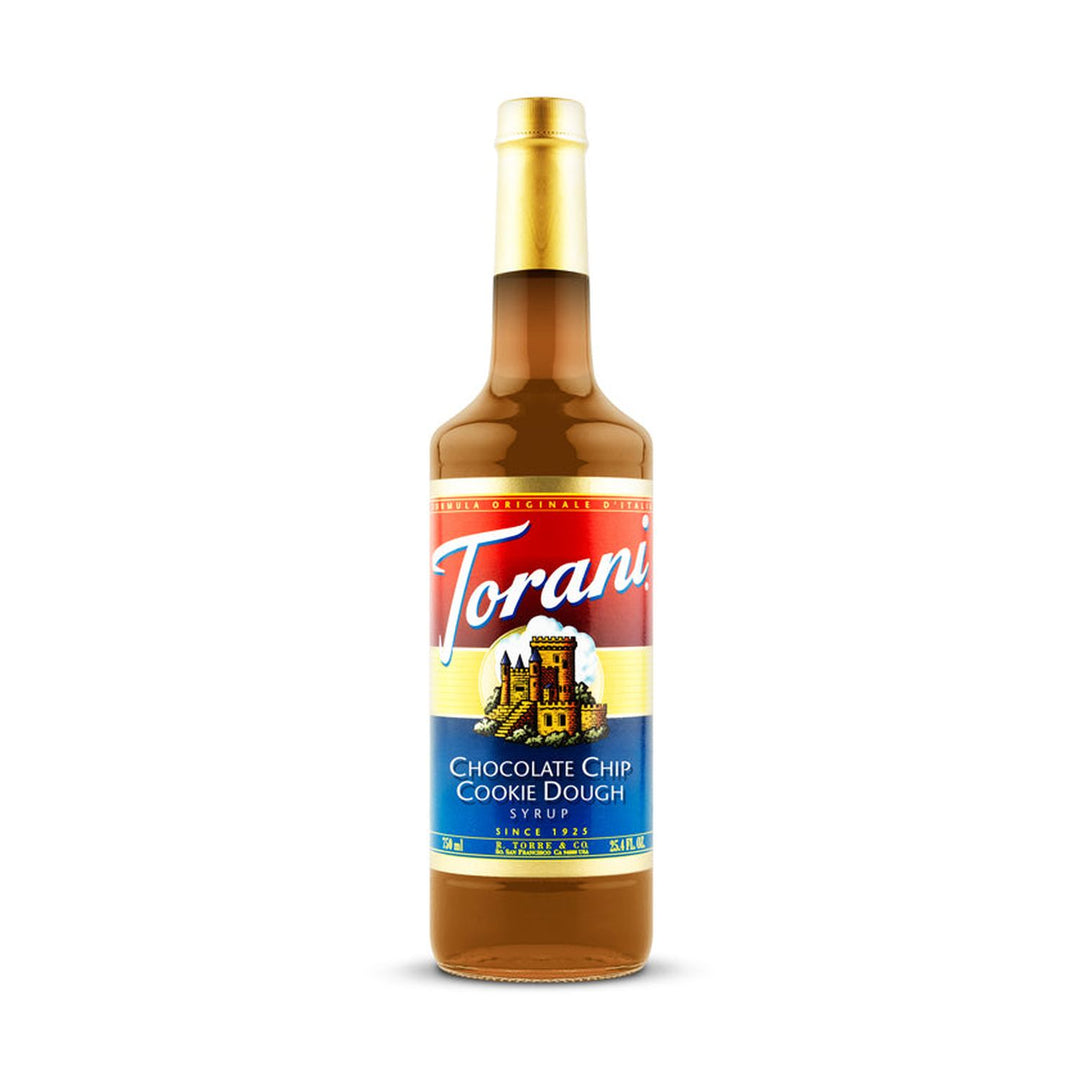 Torani Chocolate Chip Cookie Dough Syrup 750ml Glass Bottle