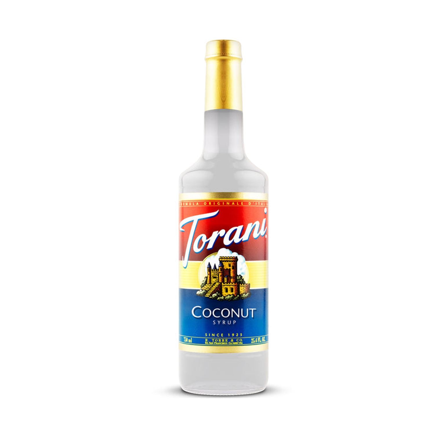 Torani Coconut Syrup, 750ml Plastic Bottle