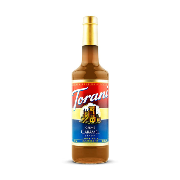 Torani Creme Caramel Syrup 750ml Glass Bottle
