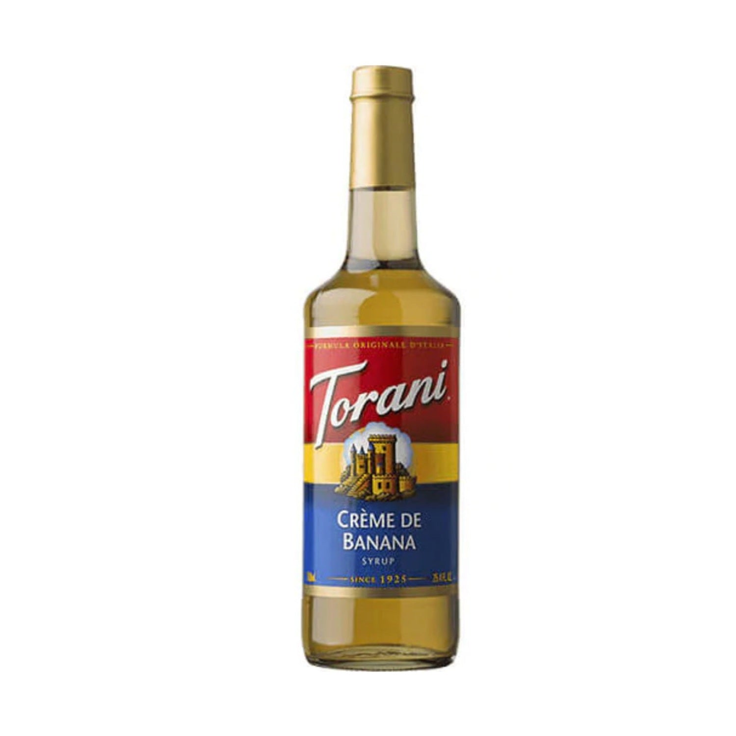 Torani Créme de Banana Syrup, 750mL Glass Bottle