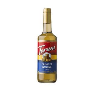 Torani Créme de Banana Syrup, 750mL Glass Bottle