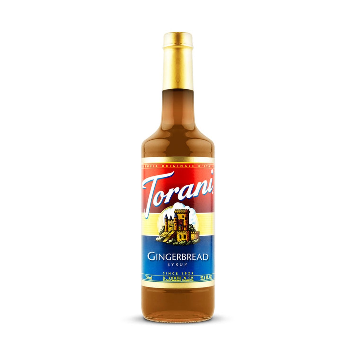 Torani Gingerbread Syrup 750ml Glass Bottle