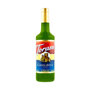 Torani Green Apple Syrup, 750ml Glass Bottle