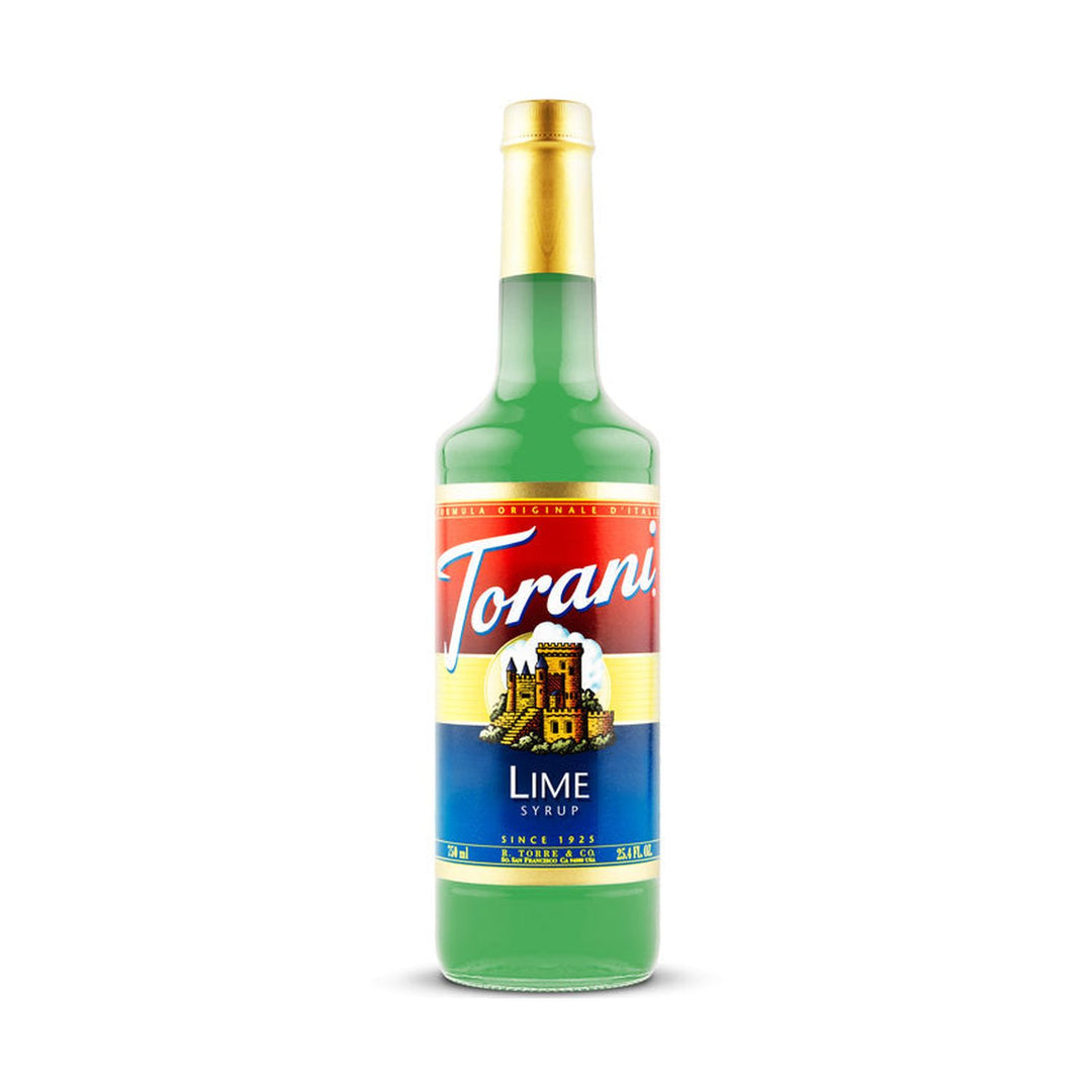 Torani Lime Syrup, 750ml Glass Bottle