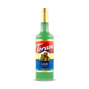 Torani Lime Syrup, 750ml Glass Bottle