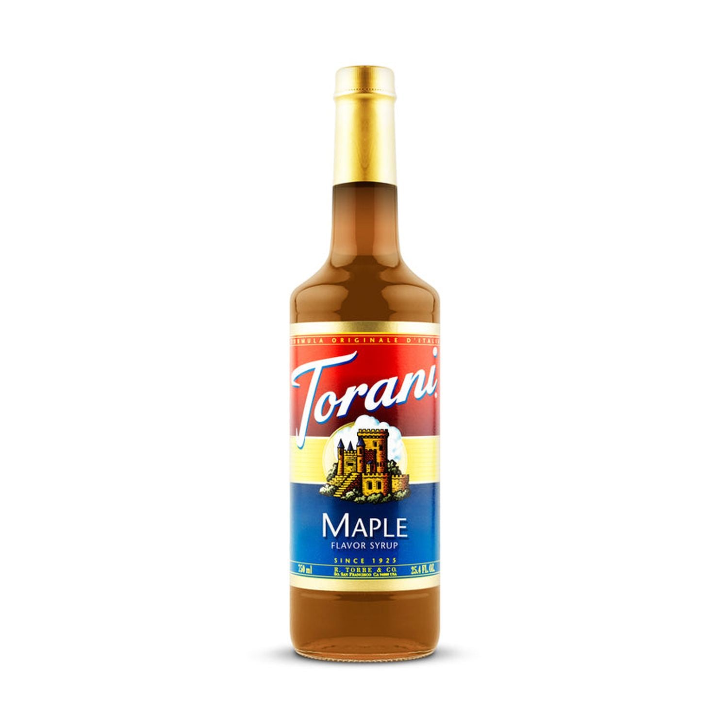 Torani Maple Syrup 750ml Glass Bottle