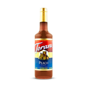 Torani Peach Syrup, 750ml Plastic Bottle
