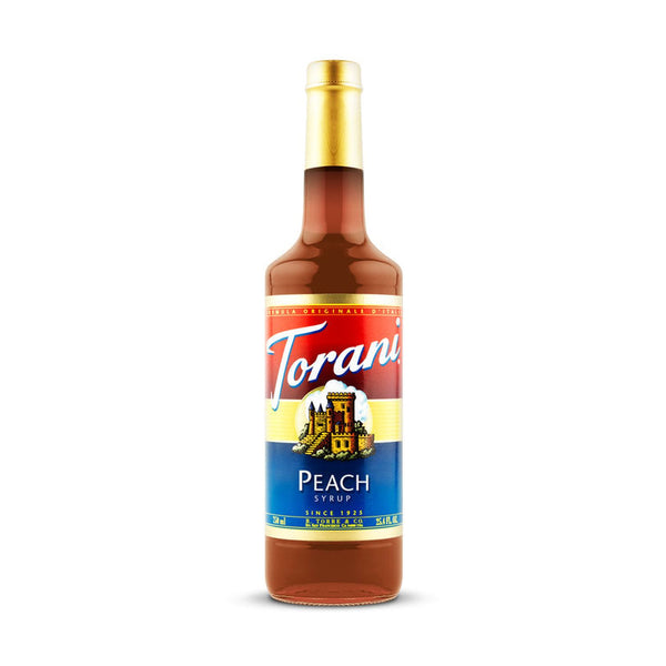 Torani Peach Syrup, 750ml Plastic Bottle