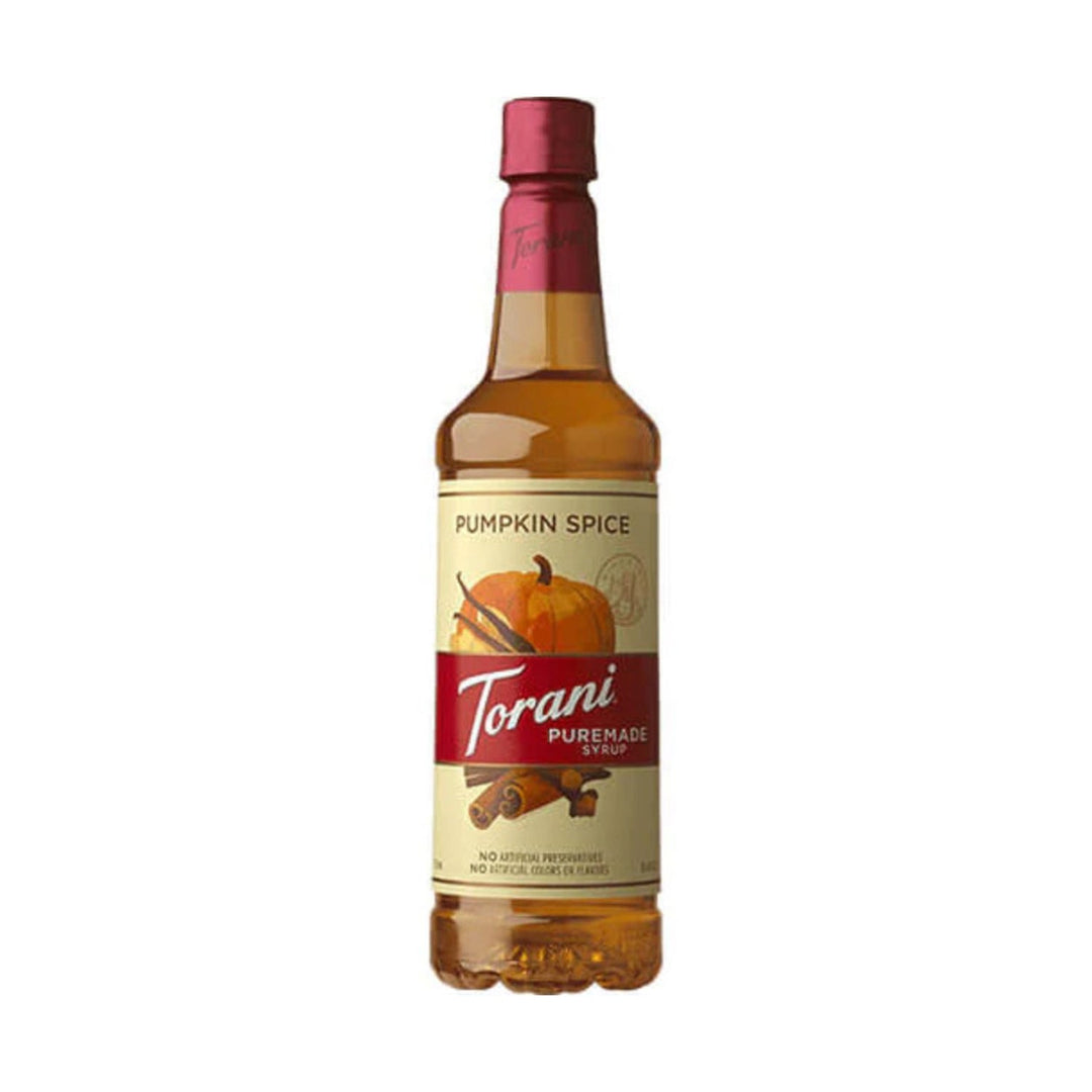 Torani Pumpkin Spice Puremade Syrup 750ml Plastic Bottle