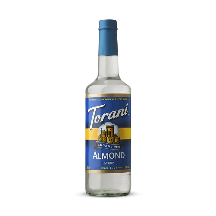 Torani Sugar Free Almond Syrup 750ml Glass Bottle