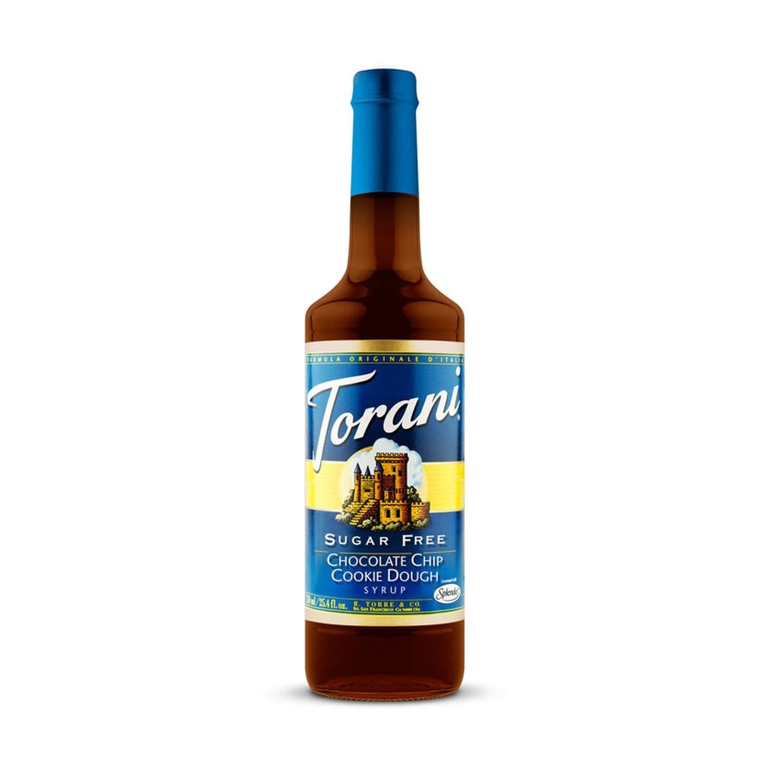 Torani Sugar Free Chocolate Chip Cookie Dough Syrup 750ml Glass Bottle