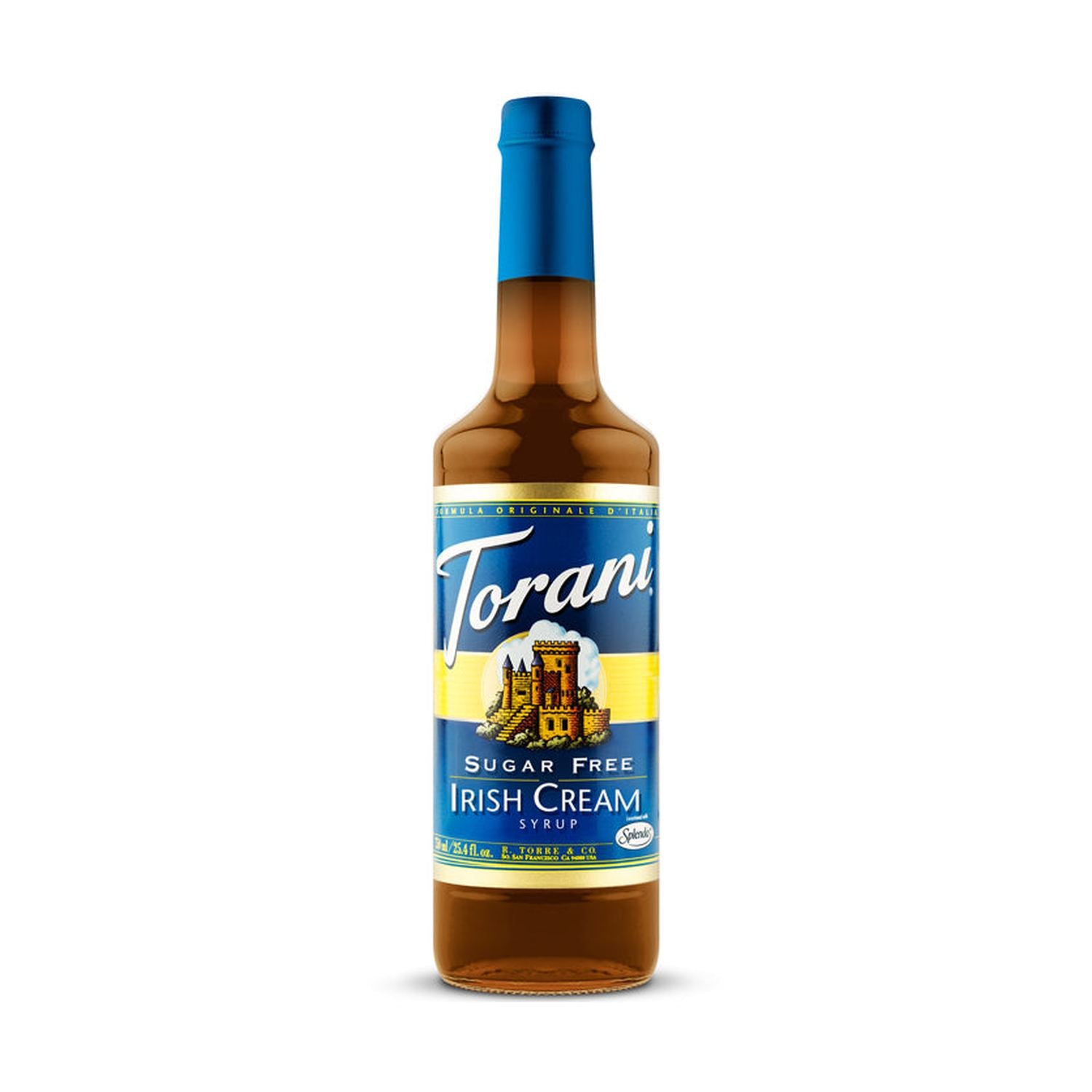 Torani Sugar Free Irish Cream Syrup 750ml Glass Bottle