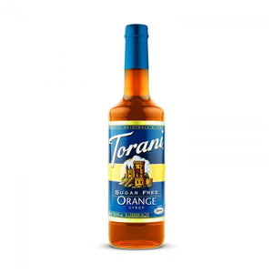 Torani Sugar Free Orange Syrup 750ml Glass Bottle