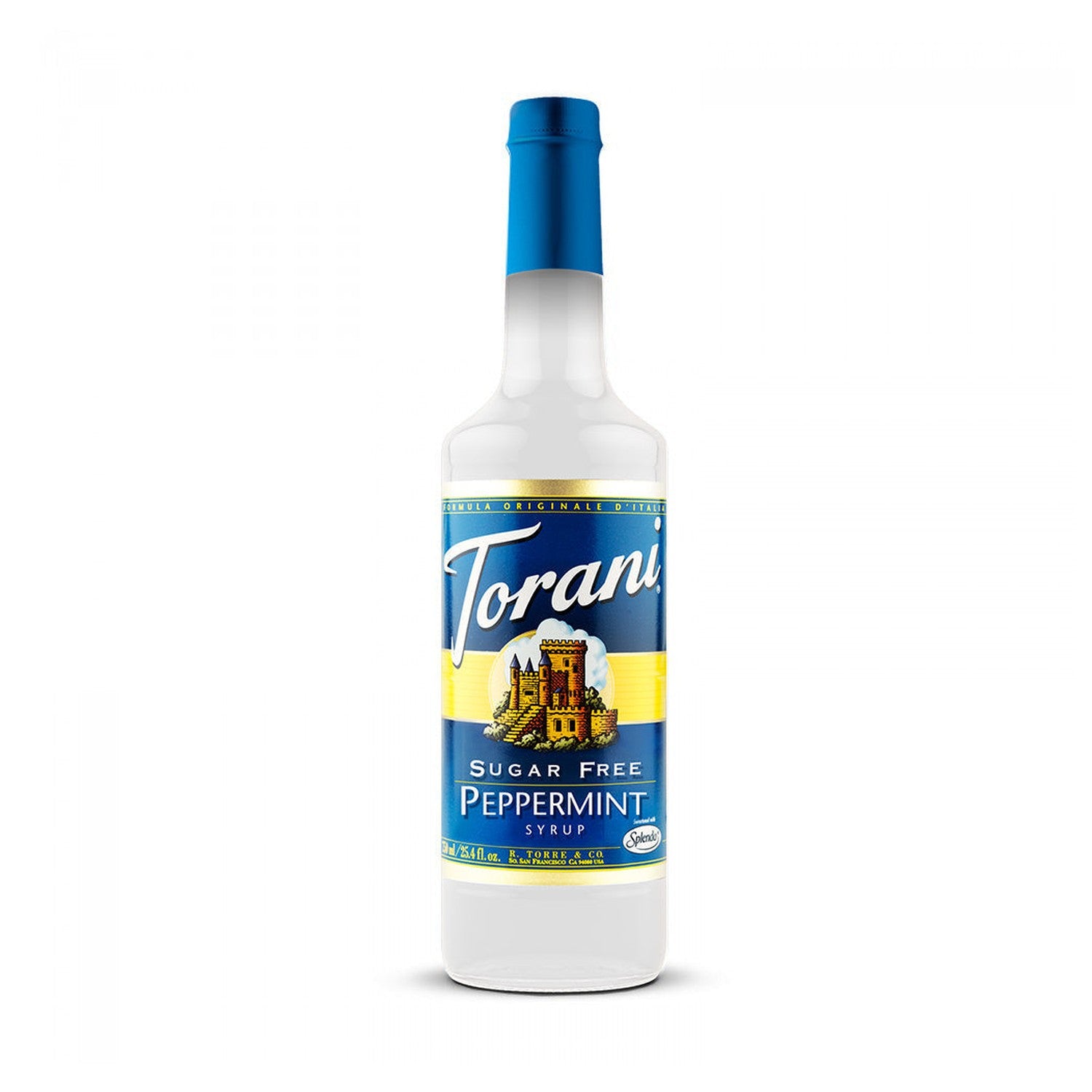 Torani Sugar Free Peppermint Syrup, 750ml Plastic Bottle
