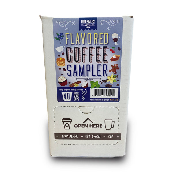Two Rivers Flavoured Variety Single Serve Coffee, 40 Pack
