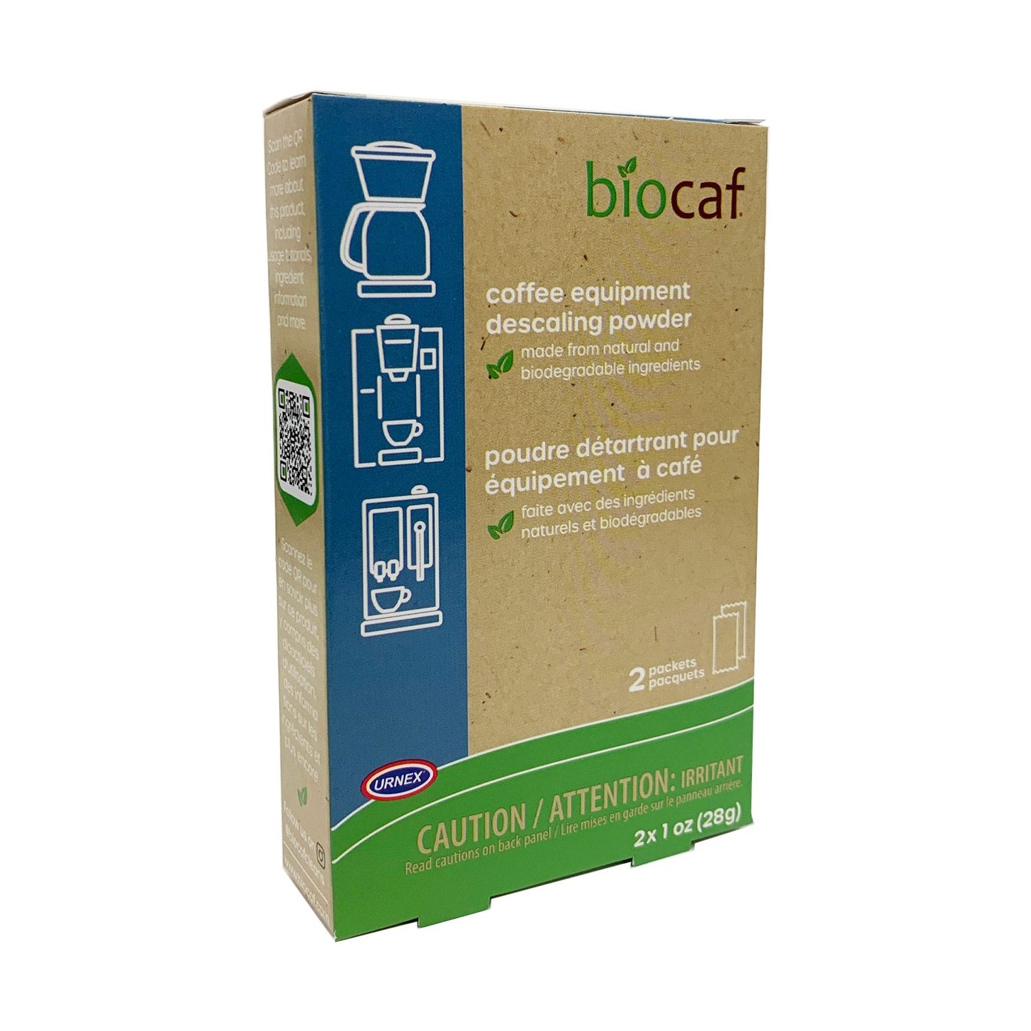 Urnex Biocaf Coffee & Espresso Equipment Descaling Powder