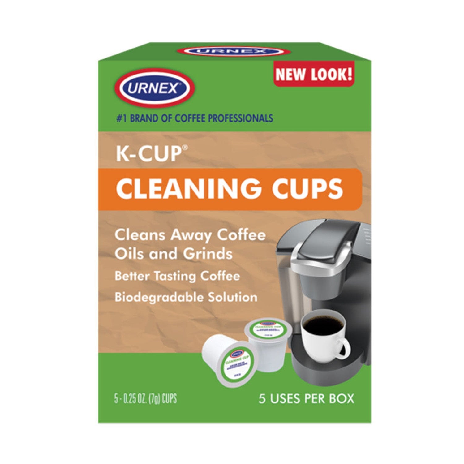 Urnex CleanCup Single Cup Brewer Cleaning Cups, 5 Pack