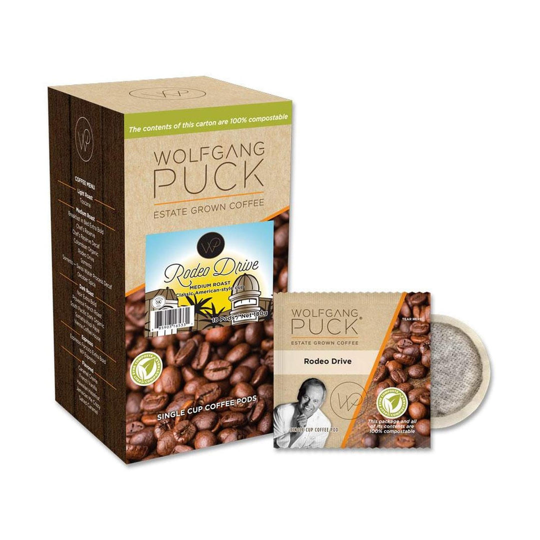 Wolfgang Puck Rodeo Drive Blend Coffee Pods 18 Pack