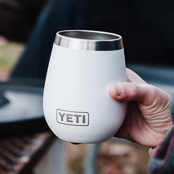 YETI Rambler 10 oz. Wine Tumbler with Magslider Lid, White