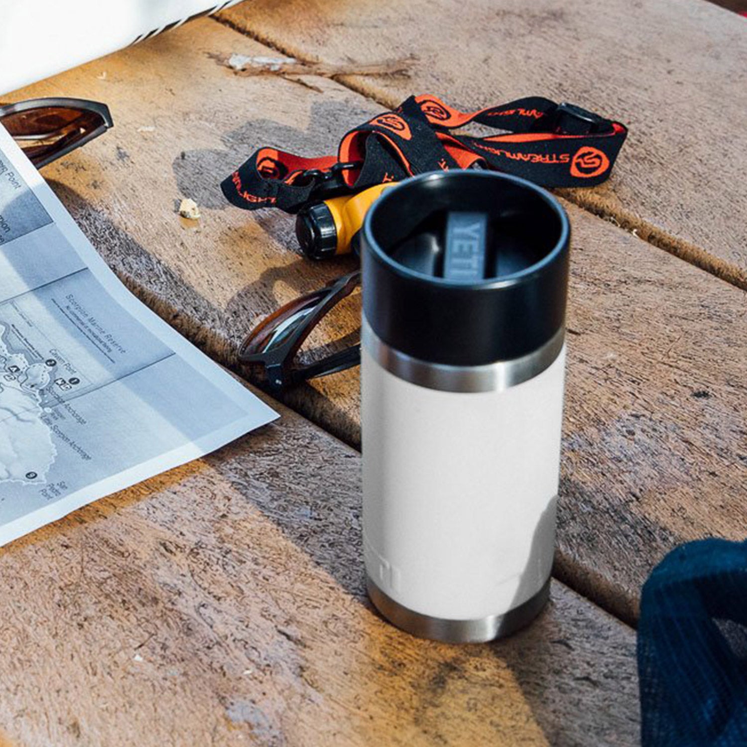 YETI Rambler 12 oz. Bottle with Hotshot Cap, White