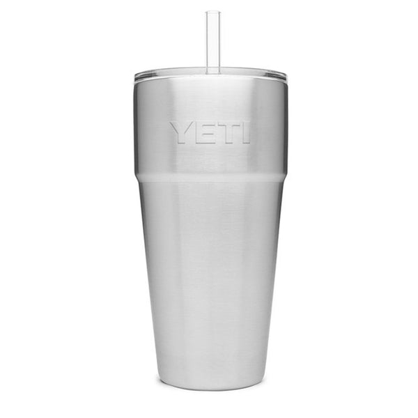 YETI Rambler 26 oz. Stackable Cup with Straw Lid, Stainless Steel