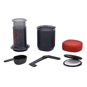 Included Parts of the Aeropress Go Travel Coffee Press