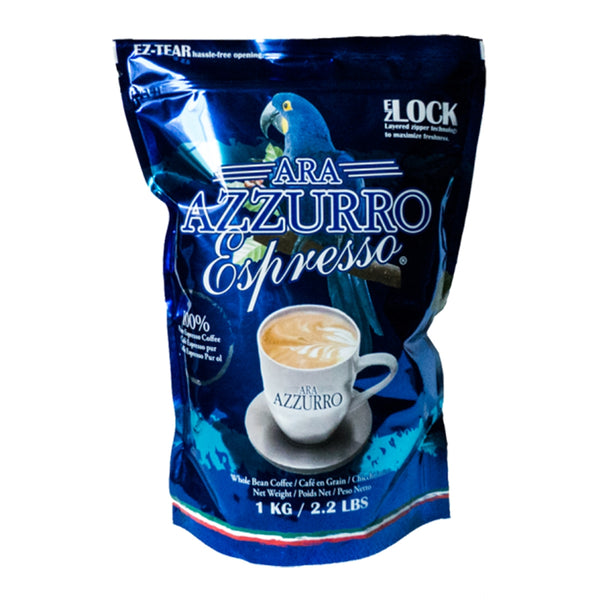Ara Azzurro Espresso Whole Bean Coffee 2.2 lb