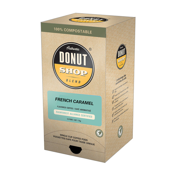 Authentic Donut Shop French Caramel Coffee Pods 16 Pack