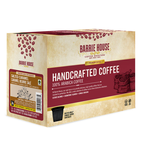 Barrie House Salted Caramel Single Serve Coffee, 24 Pack