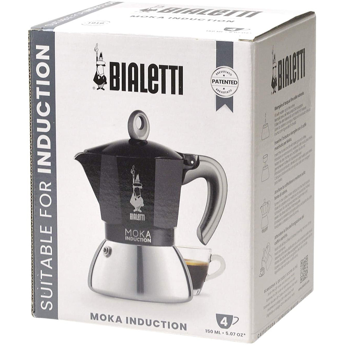 Bialetti Moka Induction Stovetop Coffee Maker, Cups – ECS Coffee