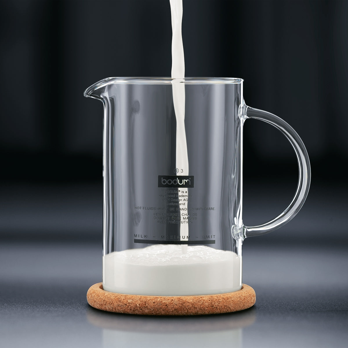  Bodum 1446-01US4 Latteo Manual Milk Frother, 8 Ounce