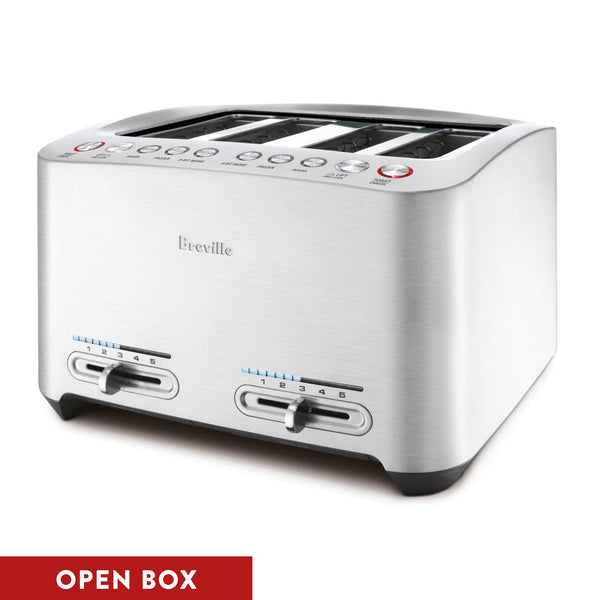 Open Box (#348) Breville Die-Cast 4-Slice Smart Toaster, Brushed Aluminum