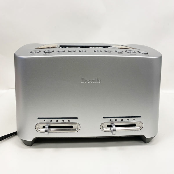 Breville Die-Cast Silver 4-Slice Smart Toaster - BTA840XL